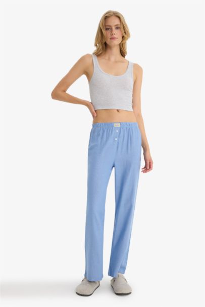 Fall in Love Regular Fit Striped Pajama Bottoms