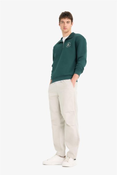 بنطلون برجل واسع جوجر باراشوت وخصر برباط