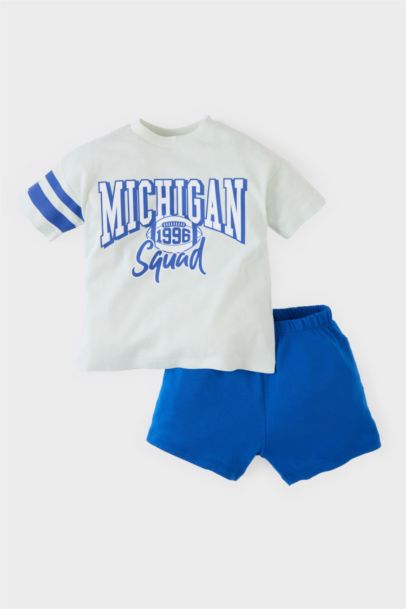 Ensemble T-shirt et Short à taille élastique pour bébé garçon