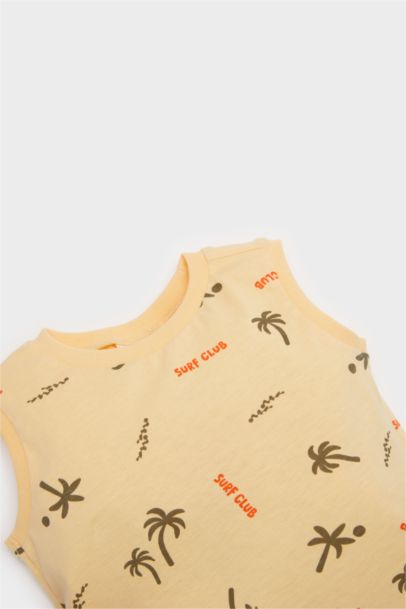 Ensemble Débardeur et Short à motif palmier pour bébé garçon