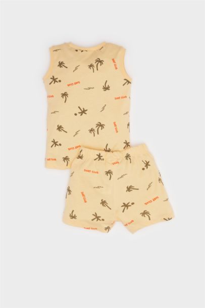 Ensemble Débardeur et Short à motif palmier pour bébé garçon