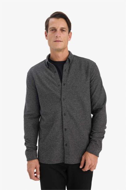 Chemise à manches longues Coupe régulière