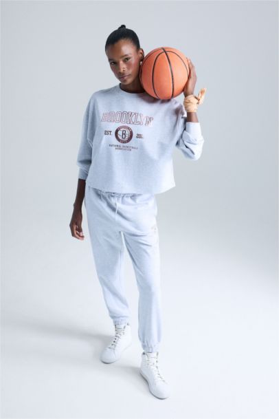 DeFactoFit NBA Brooklyn Nets Standard Fit Jogger Sweatpants