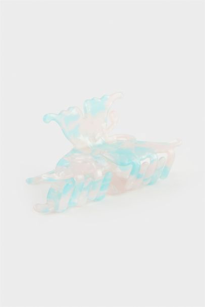 Woman Butterfly Motif Hair Clip