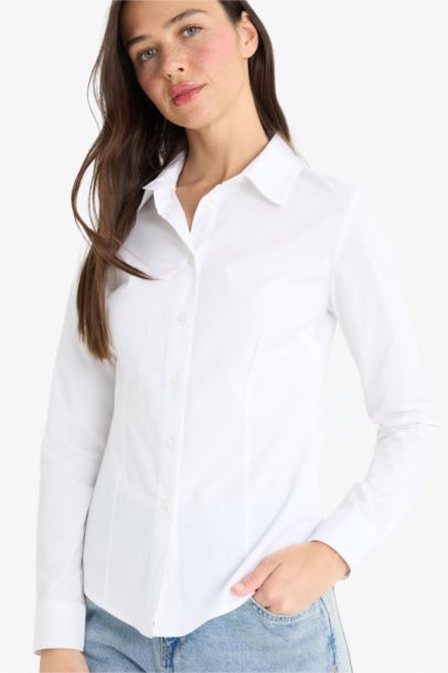 Regular Fit Bengalin Long Sleeve Shirt