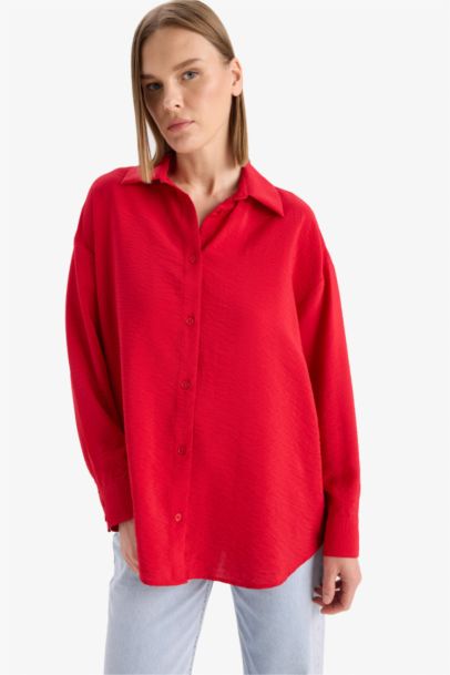 Chemise à manches longues Coupe régulière