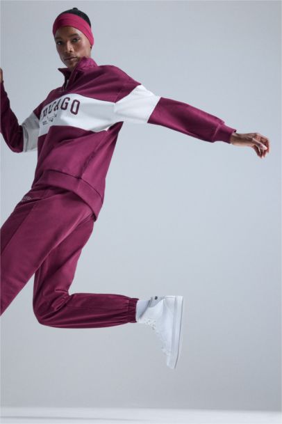 Sweatshirt NBA Chicago Bulls Oversize à demi-zip