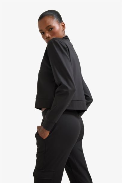 DeFactoFit Standard Fit with Zipper Stretchy Fabric Sweatshirt