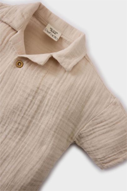 Chemise à manches courtes en mousseline pour bébé garçon