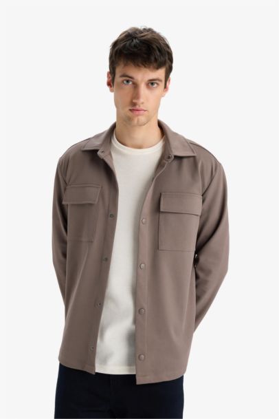 قميص تويل كم طويل قصة عادية