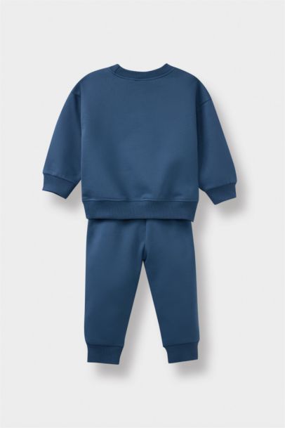 Baby Boy Printed Sweatshirt Sweatpants 2 Piece Set