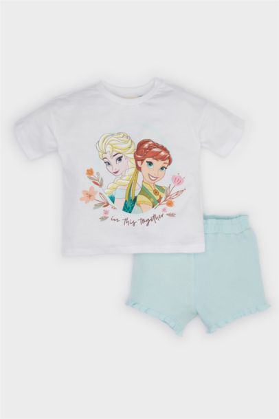 Ensemble T-shirt imprimé Frozen et Short pour bébé fille