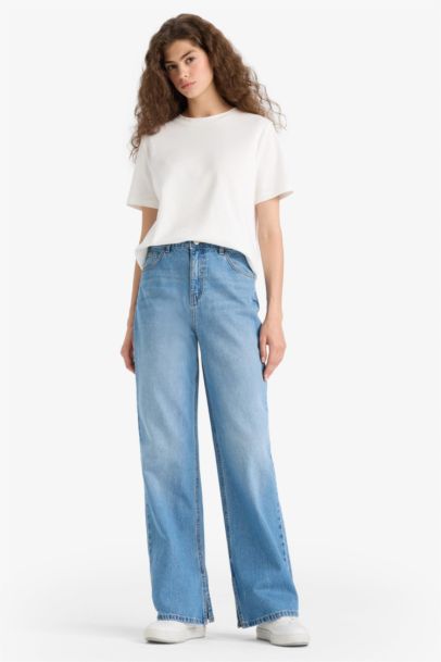 Wide Leg High Waist Long Jeans