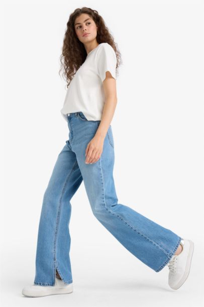 Wide Leg High Waist Long Jeans