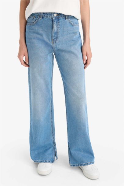 Wide Leg High Waist Long Jeans