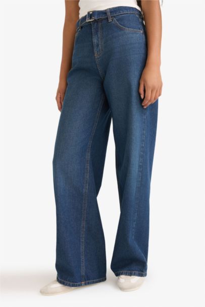 Wide Leg High Waist Long Jeans