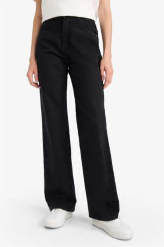 90's Wide Leg High Waist Long Jeans