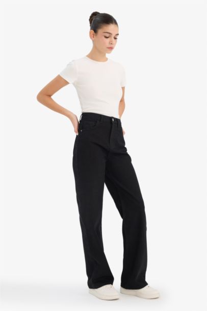 Jean taille haute large Styles des années 90