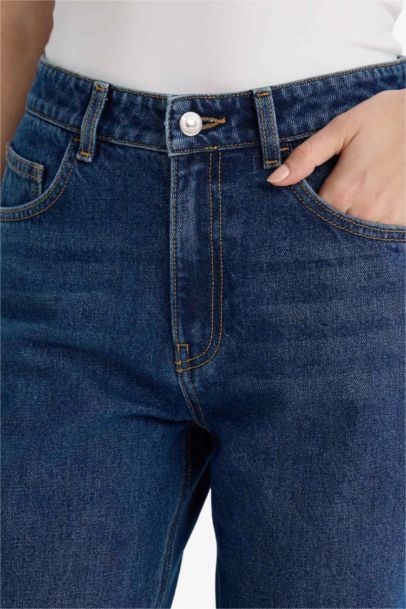 Straight Wide High Waist Straight Leg Long Jeans