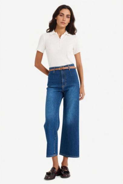Culotte High Waist Ankle Length Jeans