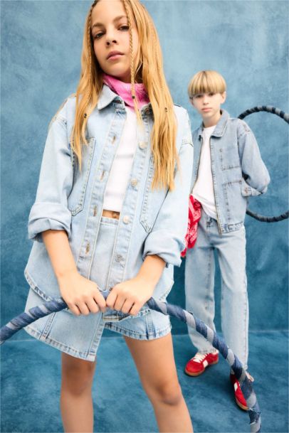 Veste en jean pour fille