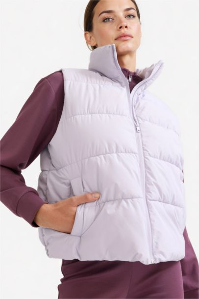 DeFactoFit Regular Fit Zippered Sports Waterproof Puffer Vest