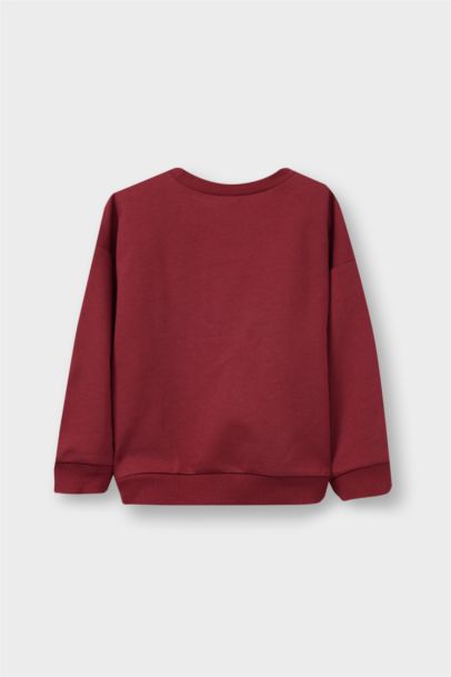 Bisiklet Yaka Baskılı 2'li Sweatshirt Erkek Bebek