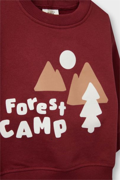 سيت بيبي ولادي قماش خفيف - قطعتين