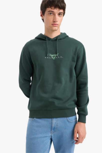 Vikings Valhalla Regular Fit Kapüşonlu Sweatshirt