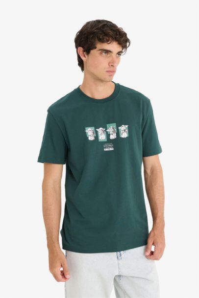 Cotton Star Wars-Mandalorian Regular Fit T-Shirt