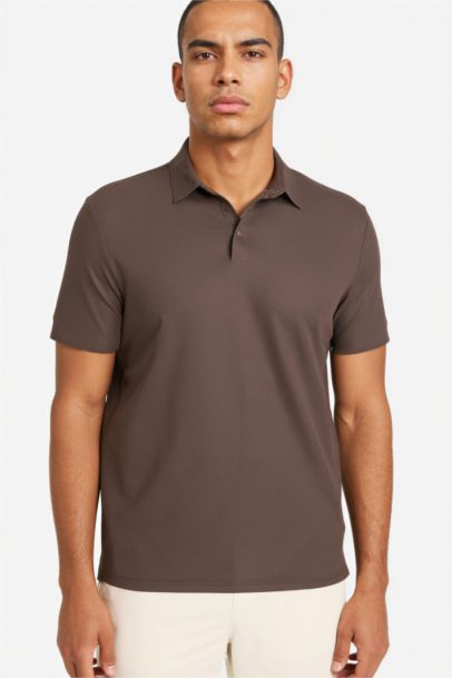 Standart Fıt Sporcu Polo Tişört