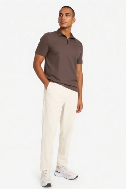 Standart Fıt Sporcu Polo Tişört