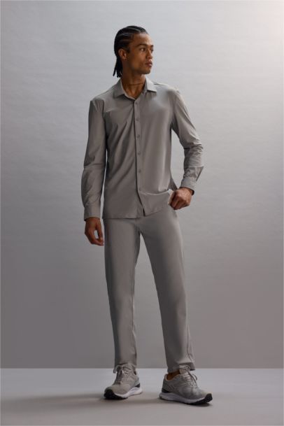 DeFactoFit Slim Fit Long Sleeve Shirt