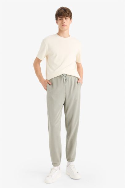 بنطلون سويت بانتس جوجر قصة عادية بجيب بأستك من تحت