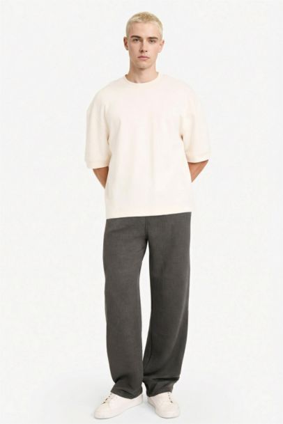 بنطرون وايد ليج برجل واسع بجيب