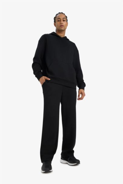 Wide Leg Textured Sweatpants