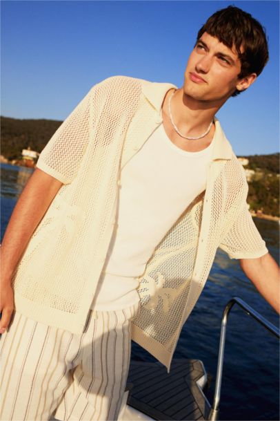 تيشيرت بولو تريكو قصة عادية برقبة بولو