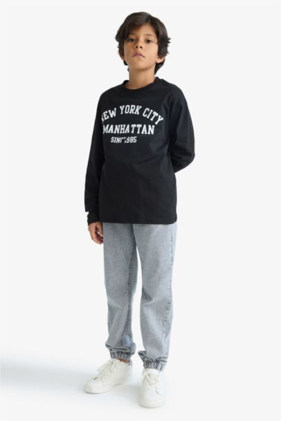 Boy Crew Neck Printed Long Sleeve T-Shirt