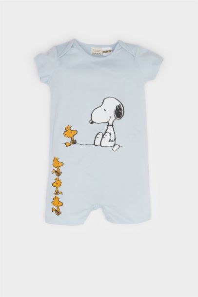 Combinaison Snoopy à manches courtes pour bébé garçon