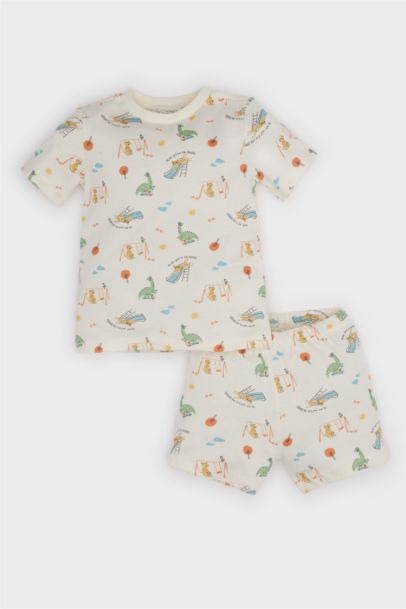 Baby Boy Cotton Top Shorts 2 Piece Pajama Set