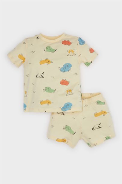 Baby Boy Cotton Top Shorts 2 Piece Pajama Set