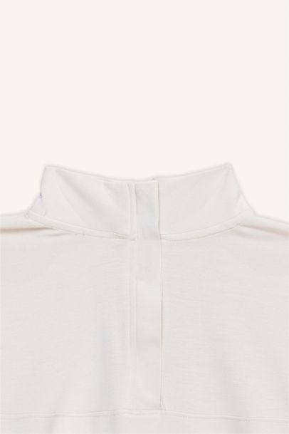 Relax Fit Half Turtleneck Modal Sweatshirt