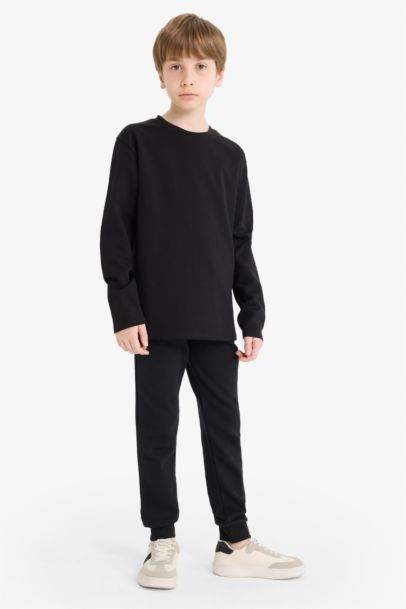 Boy Crew Neck Basic Long Sleeve T-Shirt