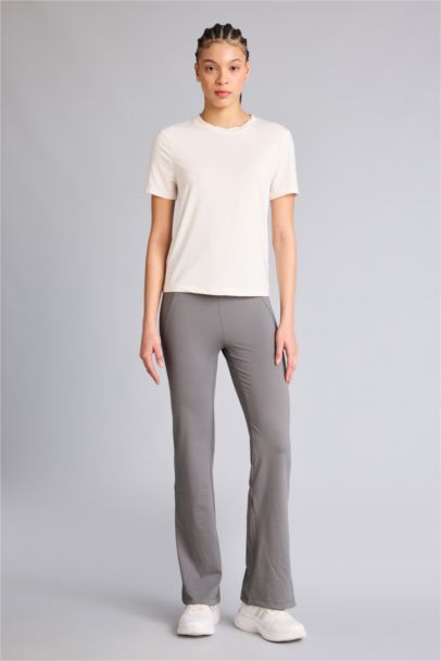 DeFactoFit Flare Fit Soft Touch Premium Sports Trousers