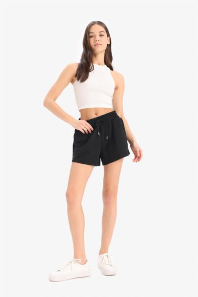 Relax Fit Flexible Waist Laced Shorts