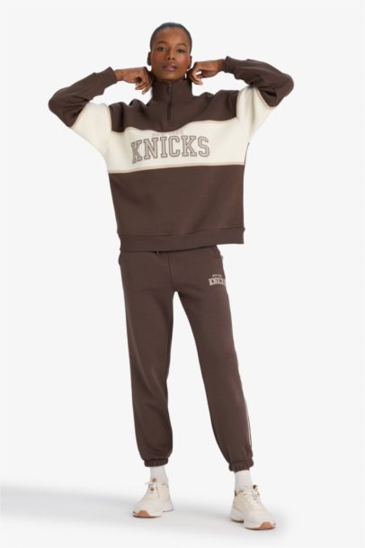 بنطلون سويت بانتس جوجر وايد ليج برجل واسع من DeFactoFit