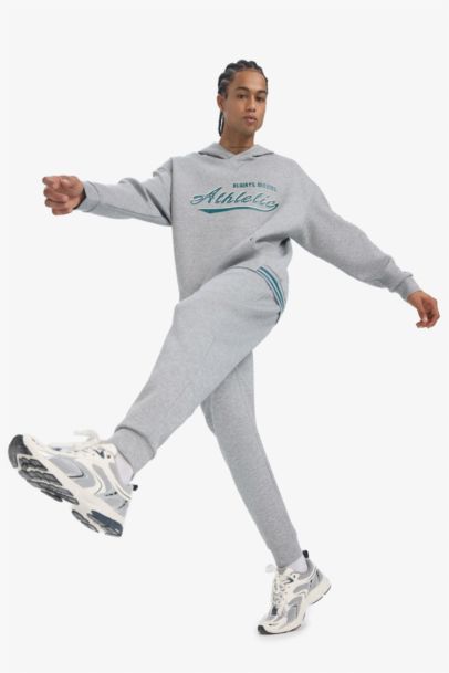 بنطلون سويت بانتس جوجر قماش سكوبا قصة عادية من DeFactoFit