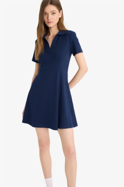 Polo Collar Camisole Mini Dress