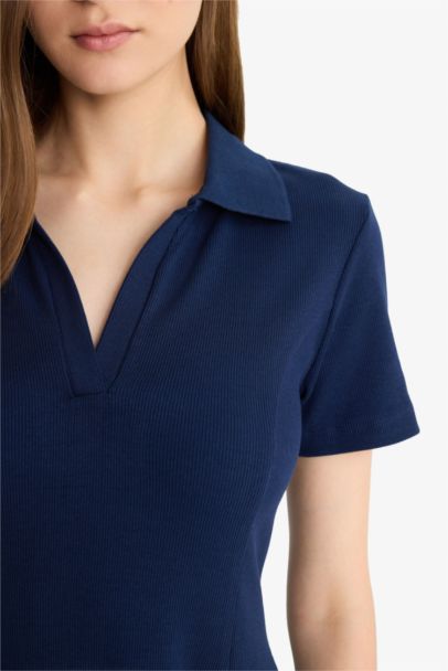 Polo Collar Camisole Mini Dress