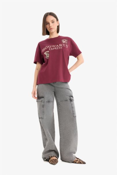 Harry Potter Oversize Fit Printed T-Shirt